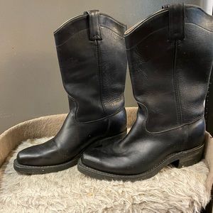 Canada West motorcycle/cowboy boots unisex